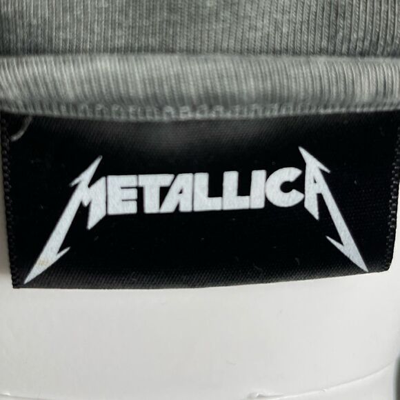 COTTON ON Metallica High Neck Muscle Tank Top Grey & Blue Size Large - Picture 3 of 3